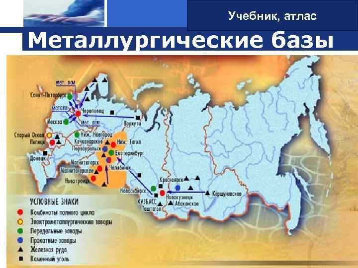 Lo Учебник, атлас g o Металлургические базы 1/31/2018 18 Богуцкая Галина Сергеевна 