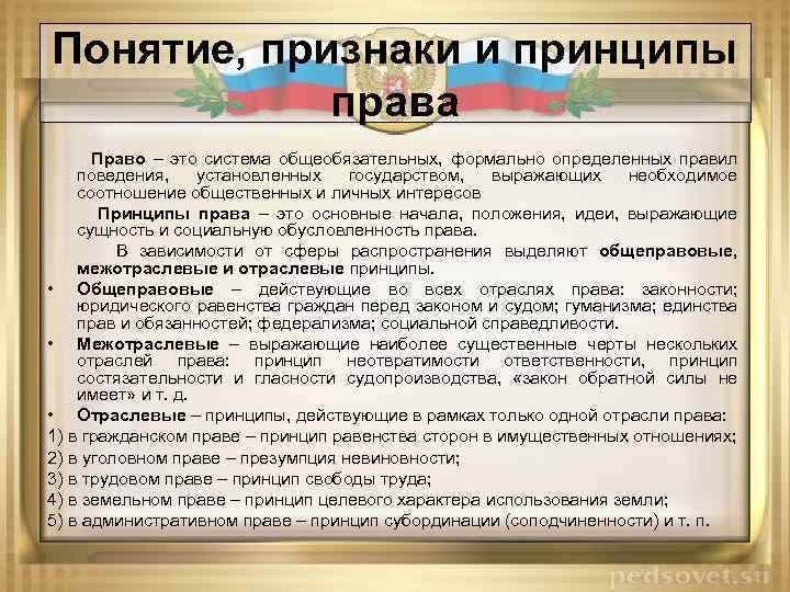 Признаками формальной определенности и общей обязательности обладают