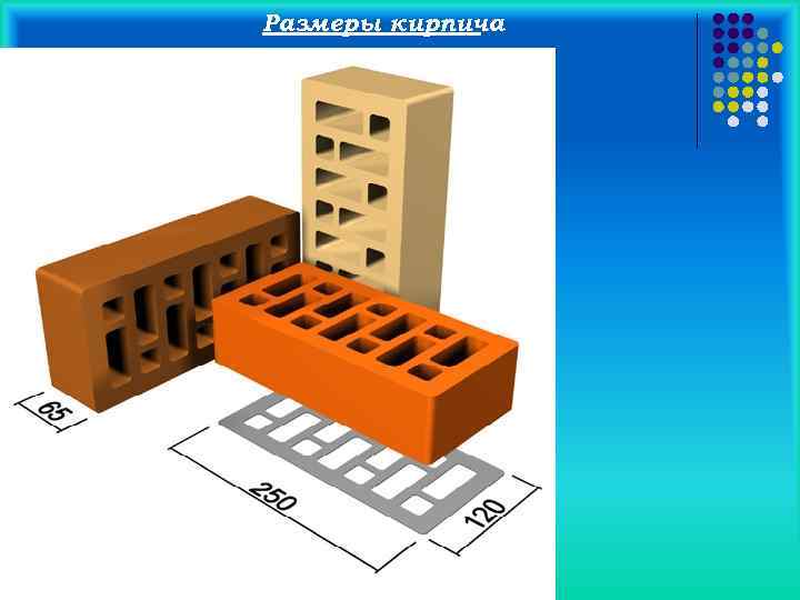Размеры кирпича 