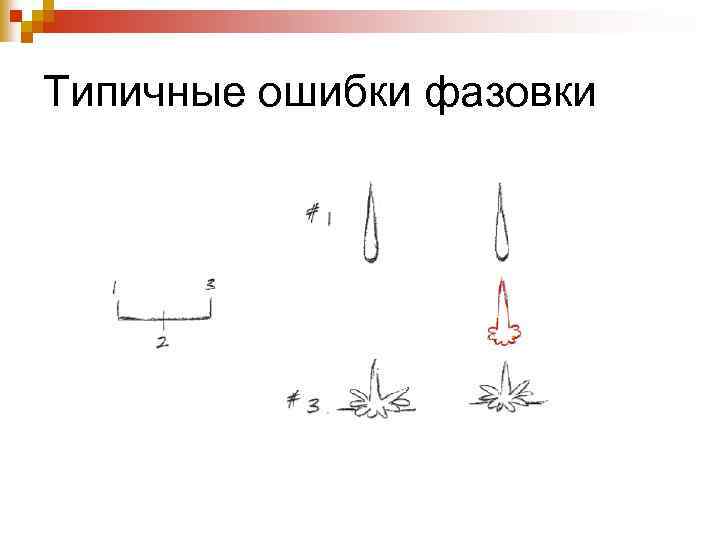 Типичные ошибки фазовки 