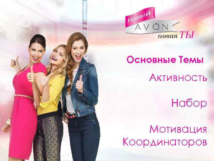 Текст Основные Темы Активность Набор Мотивация Координаторов 