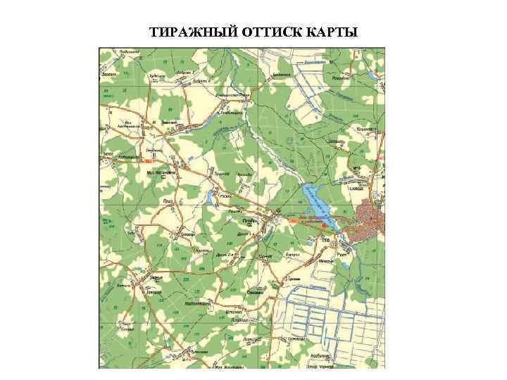 ТИРАЖНЫЙ ОТТИСК КАРТЫ 