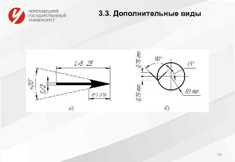 3. 3. Дополнительные виды 24 