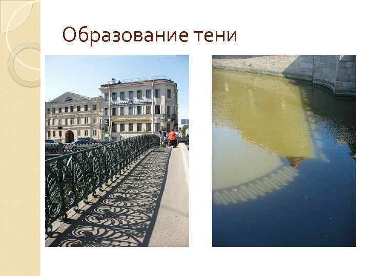 Образование тени 