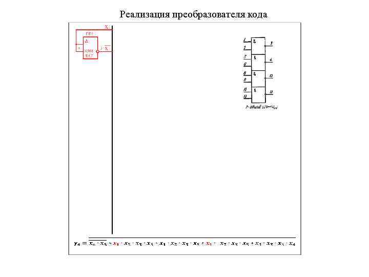 Реализация преобразователя кода 
