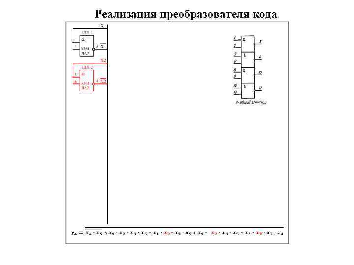 Реализация преобразователя кода 