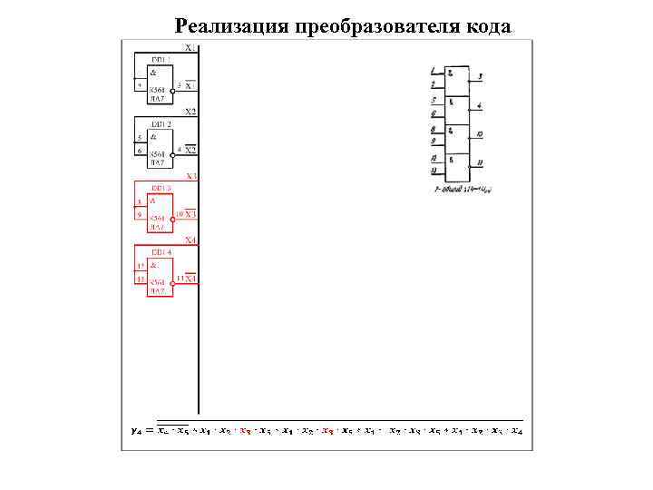 Реализация преобразователя кода 