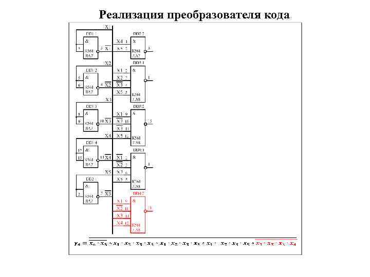 Реализация преобразователя кода 