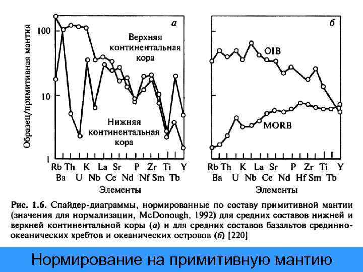 Нормирование на примитивную мантию 