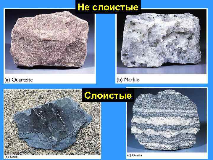 Не слоистые Слоистые 