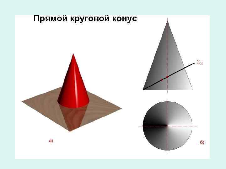 На рисунке изображен круговой конус сопоставьте элементы рисунка с их названиями