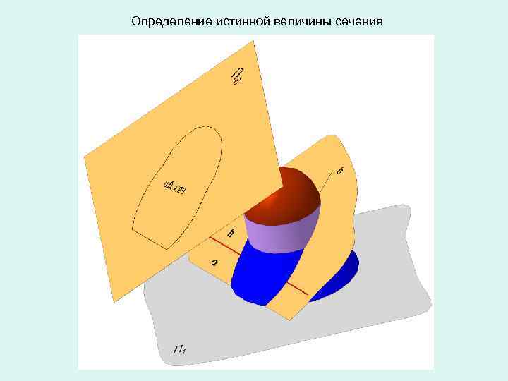 Определение истинной величины сечения 