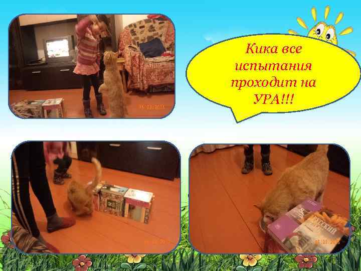 Кика все испытания проходит на УРА!!! 