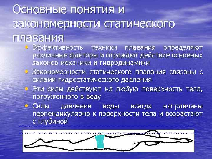 Статическое плавание это