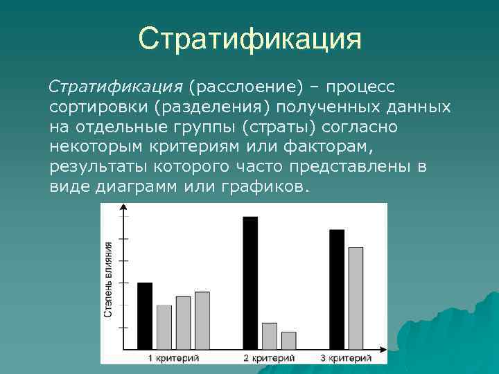 Построение диаграммы стратификации