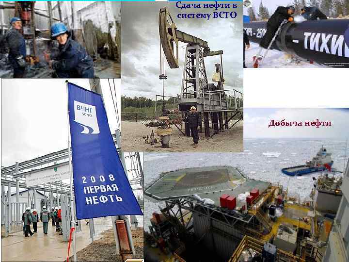 Сдача нефти в систему ВСТО Добыча нефти 