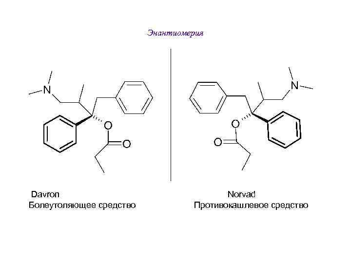 Энантиомерия Davron Norvad Болеутоляющее средство Противокашлевое средство 