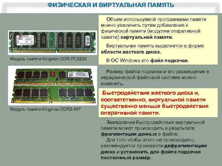 Как выделить оперативную память. Логическая структура оперативной памяти. Отображение виртуальной памяти на внешние носители. Отображение виртуальной памяти в реальную. Вид модуля оперативной памяти объем.