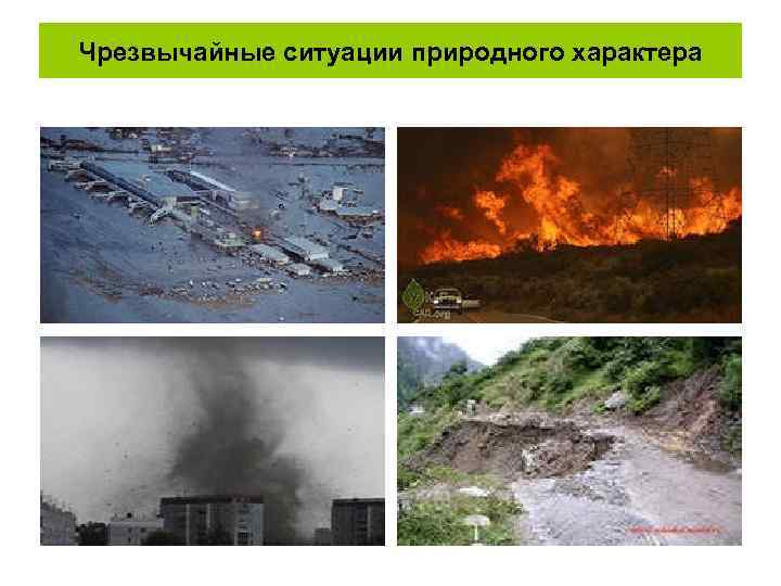Чрезвычайные ситуации природного характера 