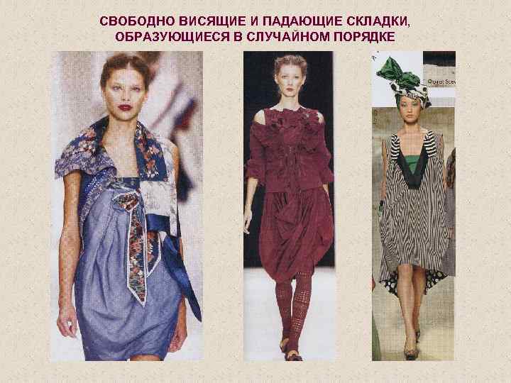 СВОБОДНО ВИСЯЩИЕ И ПАДАЮЩИЕ СКЛАДКИ, ОБРАЗУЮЩИЕСЯ В СЛУЧАЙНОМ ПОРЯДКЕ 