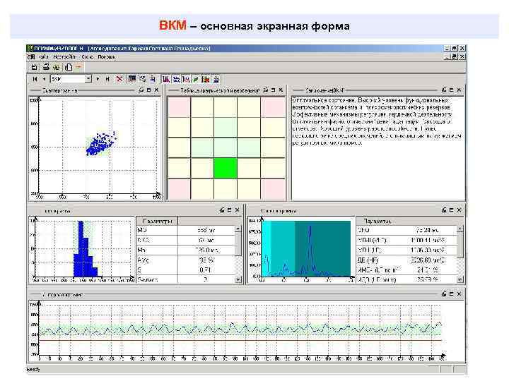 ВКМ – основная экранная форма 