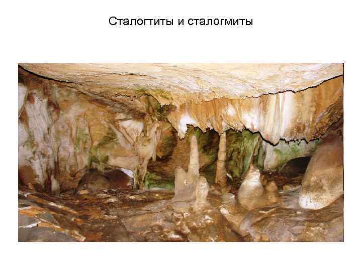 Сталогтиты и сталогмиты 