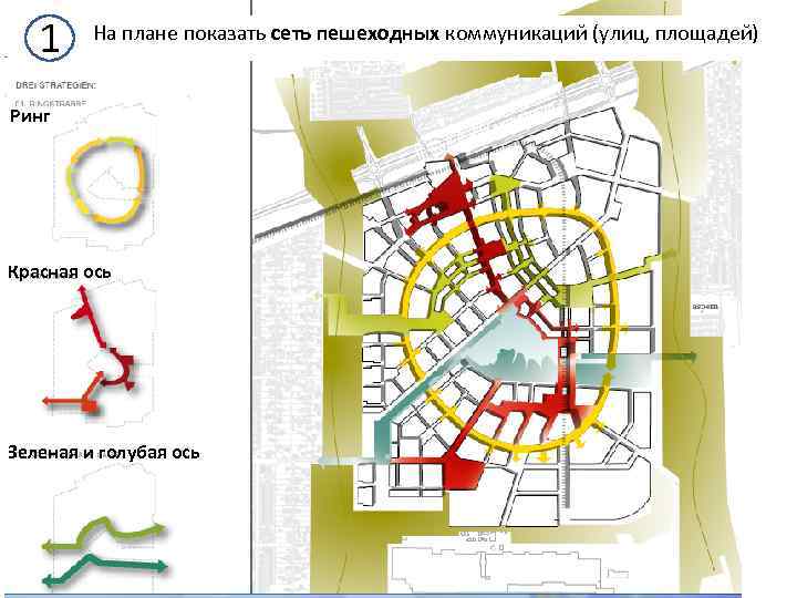 Транспортно пешеходная схема архитектура