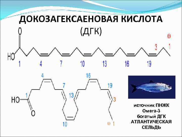ДОКОЗАГЕКСАЕНОВАЯ КИСЛОТА (ДГК) источник ПНЖК Омега-3 богатый ДГК АТЛАНТИЧЕСКАЯ СЕЛЬДЬ 