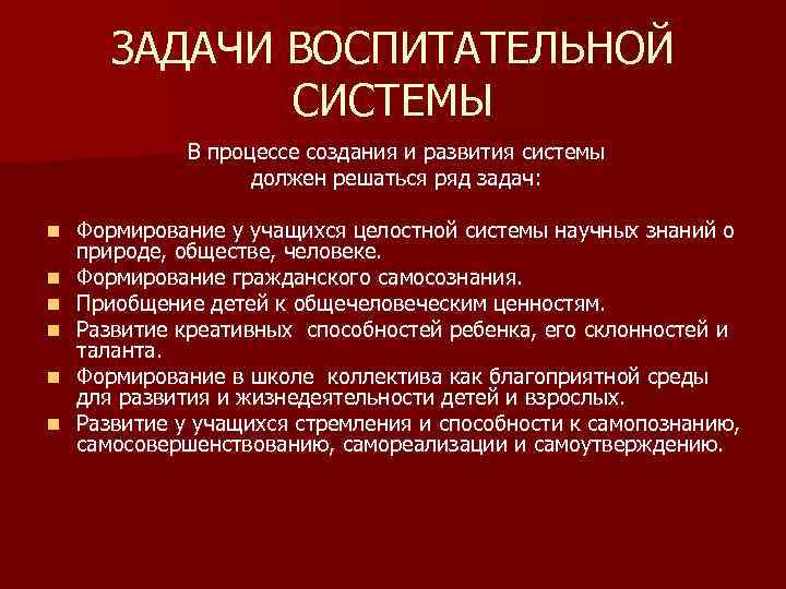 Задачи системы воспитания. Задачи воспитательной системы. Задачи развития воспитательной системы. Задачи воспитательной системы школы. Воспитательная система цели и задачи.