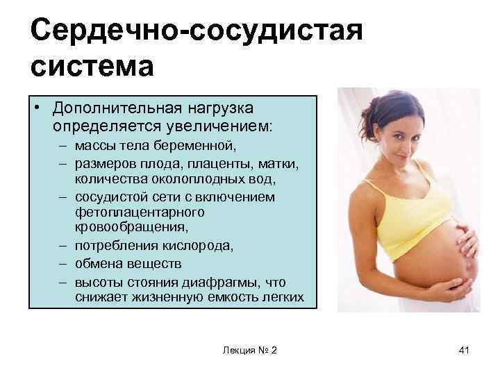 Изменение организма во время беременности