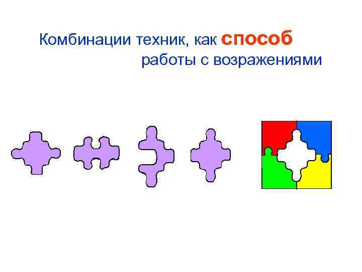 Комбинации техник, как способ работы с возражениями 