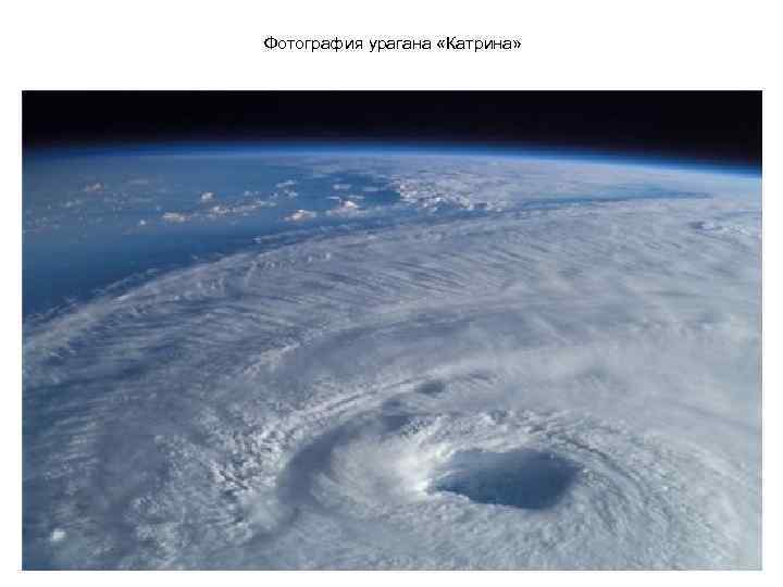 Фотография урагана «Катрина» 