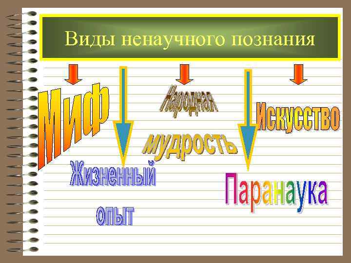 Виды ненаучного познания 