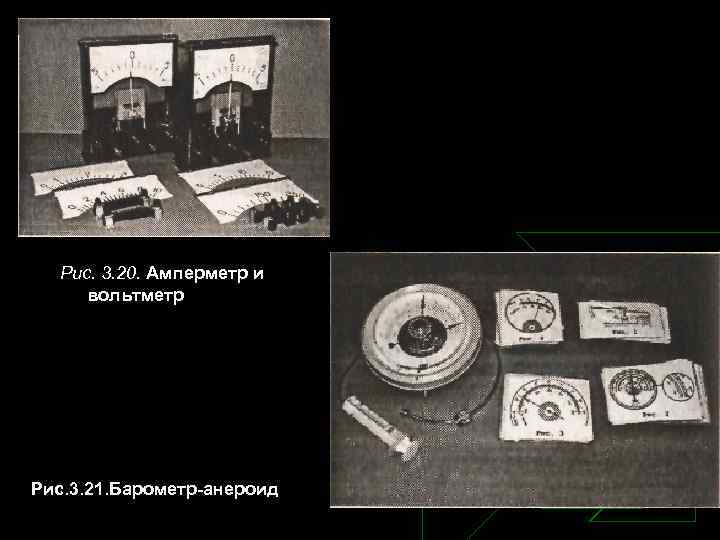 Рис. 3. 20. Амперметр и вольтметр Рис. 3. 21. Барометр-анероид 
