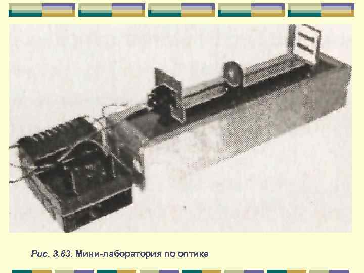 Рис. 3. 83. Мини-лаборатория по оптике 