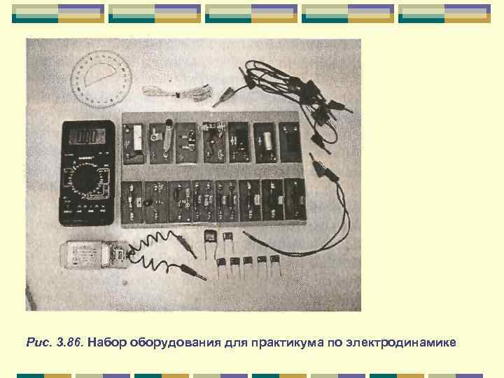 Рис. 3. 86. Набор оборудования для практикума по электродинамике 