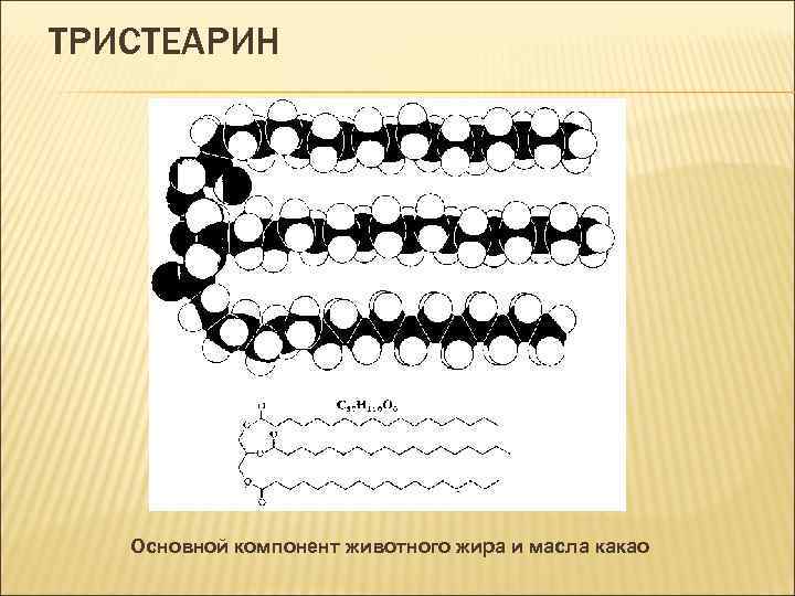 ТРИСТЕАРИН Основной компонент животного жира и масла какао 