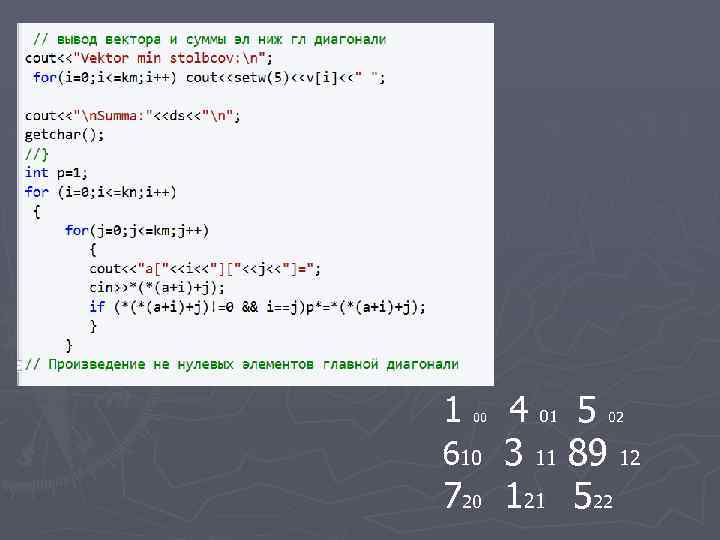 1 00 610 720 4 01 5 3 11 89 12 121 522 02