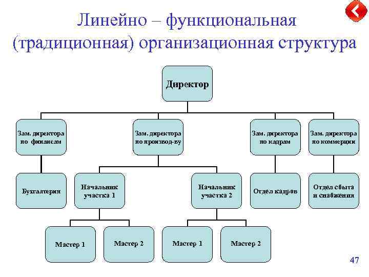 Линейно функциональная организационная структура