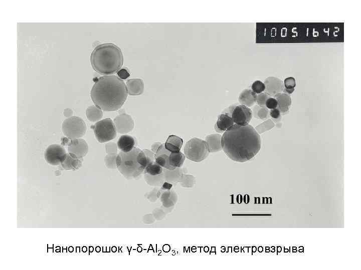 Нанопорошок γ-δ-Al 2 O 3, метод электровзрыва 