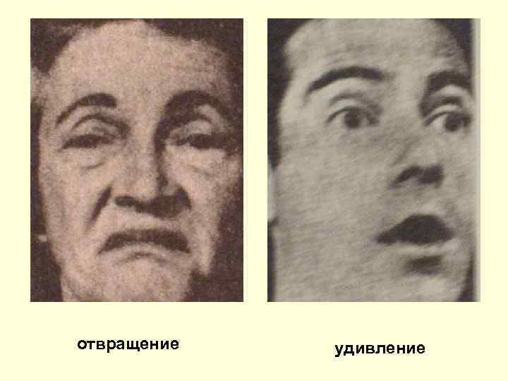 отвращение удивление 