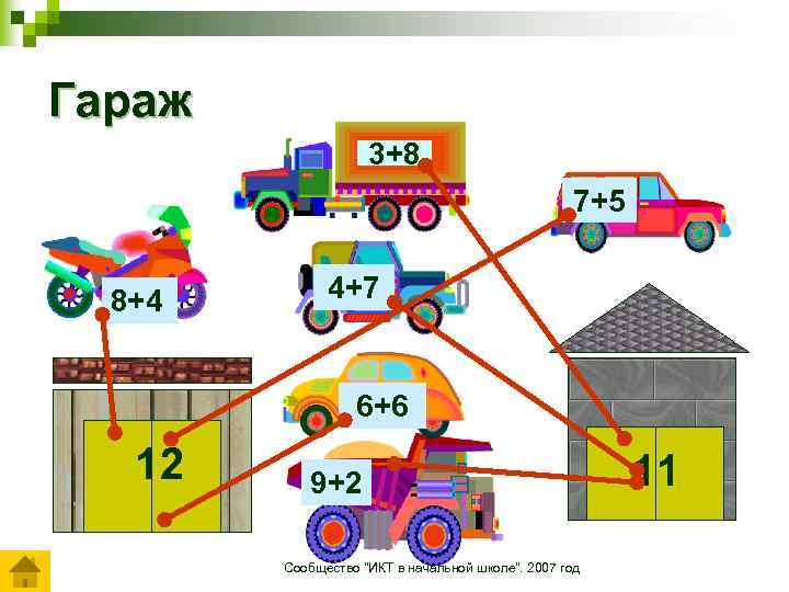 Гараж 3+8 8+4 7+5 4+7 6+6 12 9+2 Сообщество 