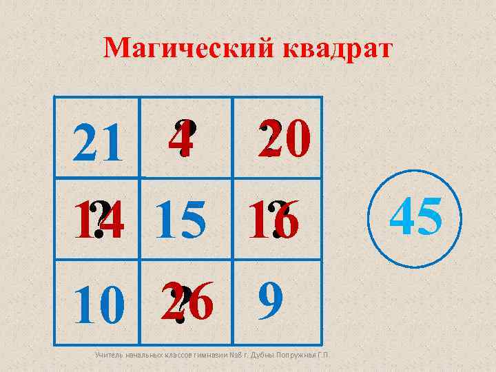 Квадраты 5 класс