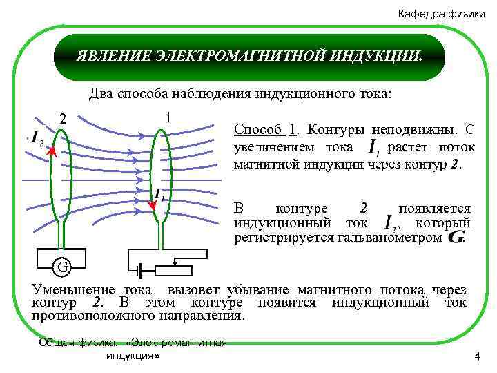 Магнитный поток уменьшается. Способы получения электромагнитной индукции. Наблюдение электромагнитной индукции. Явление магнитной индукции. Способы возникновения электромагнитной индукции.