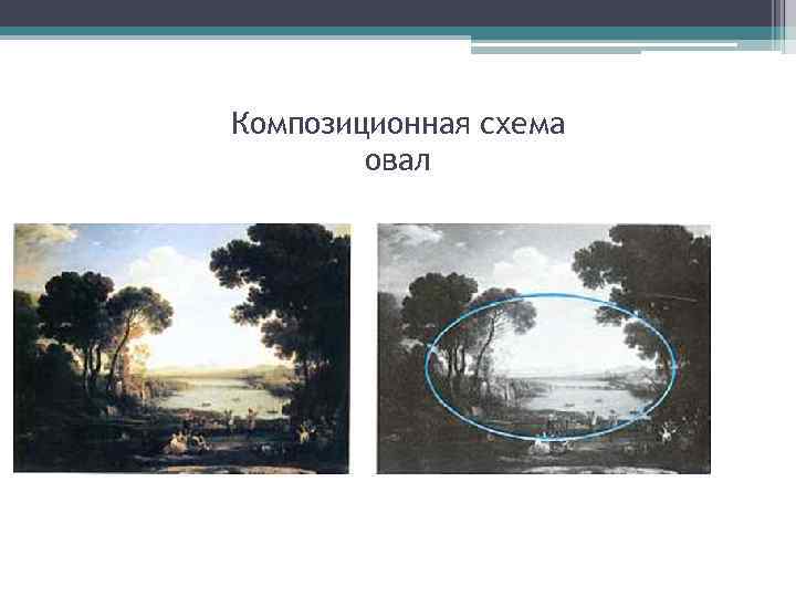 Композиционная схема овал 