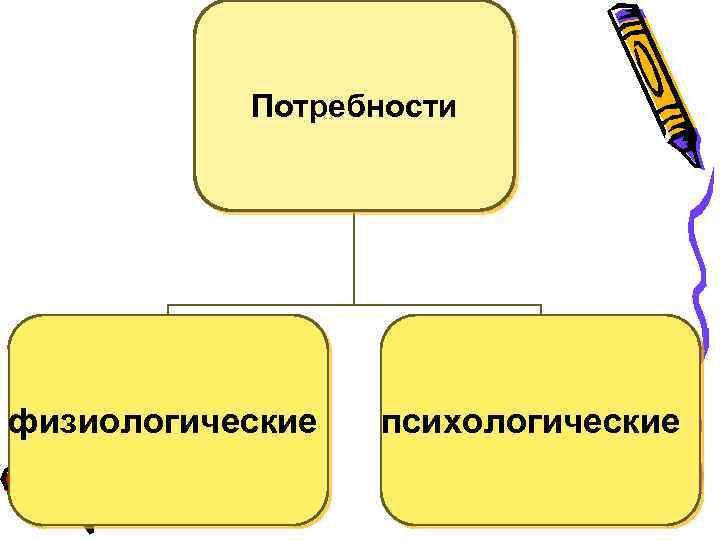 Потребности физиологические психологические 