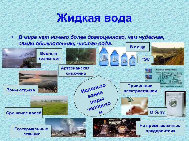 Жидкая вода • В мире нет ничего более драгоценного, чем чудесная, самая обыкновенная, чистая