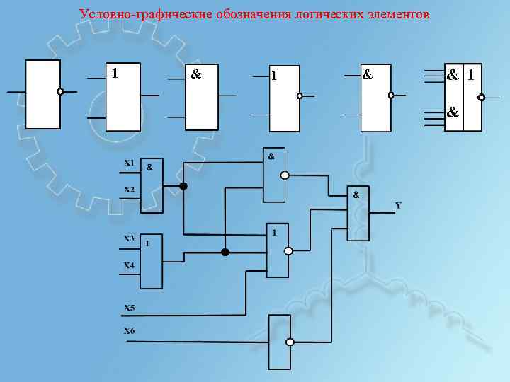 Условно-графические обозначения логических элементов 
