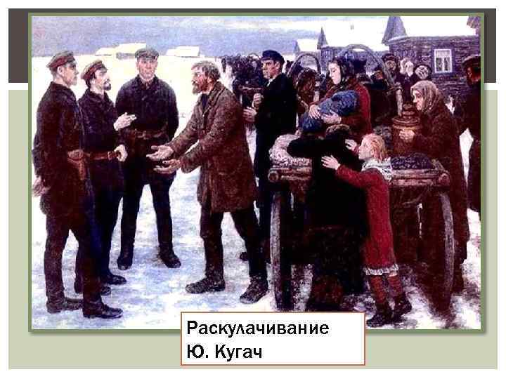 Раскулачивание Ю. Кугач 