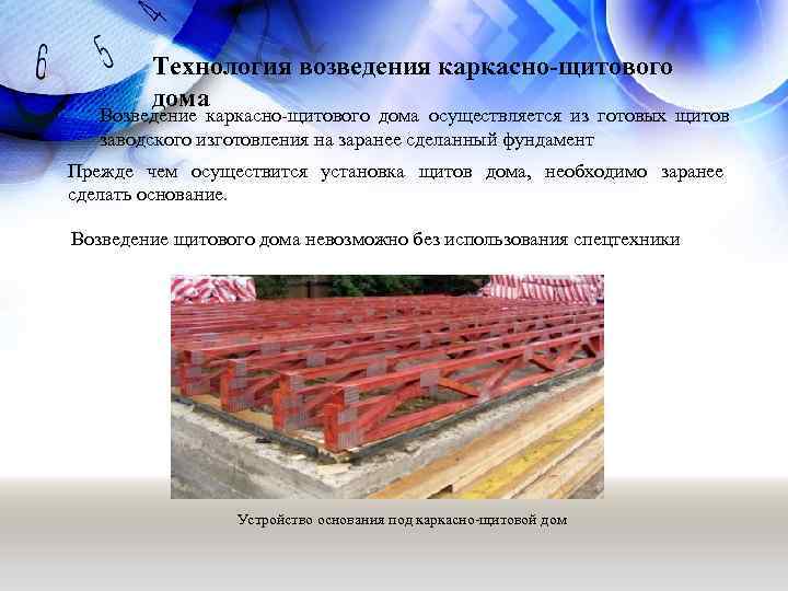Технология возведения каркасно-щитового дома Возведение каркасно-щитового дома осуществляется из готовых щитов заводского изготовления на